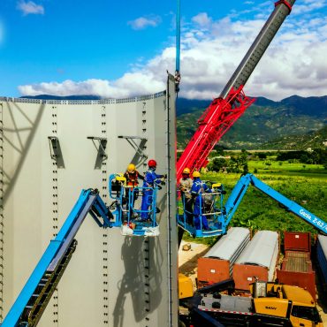 Installing wind turbine