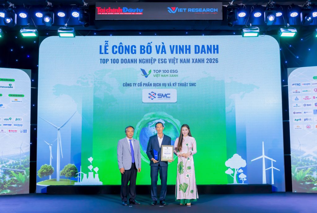 Được vinh danh trong ESG100 năm nay là sự ghi nhận xứng đáng cho những nỗ lực bền bỉ và cam kết không ngừng của SMC.