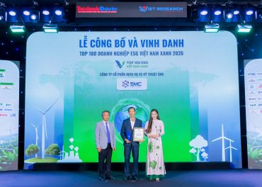 Được vinh danh trong ESG100 năm nay là sự ghi nhận xứng đáng cho những nỗ lực bền bỉ và cam kết không ngừng của SMC.