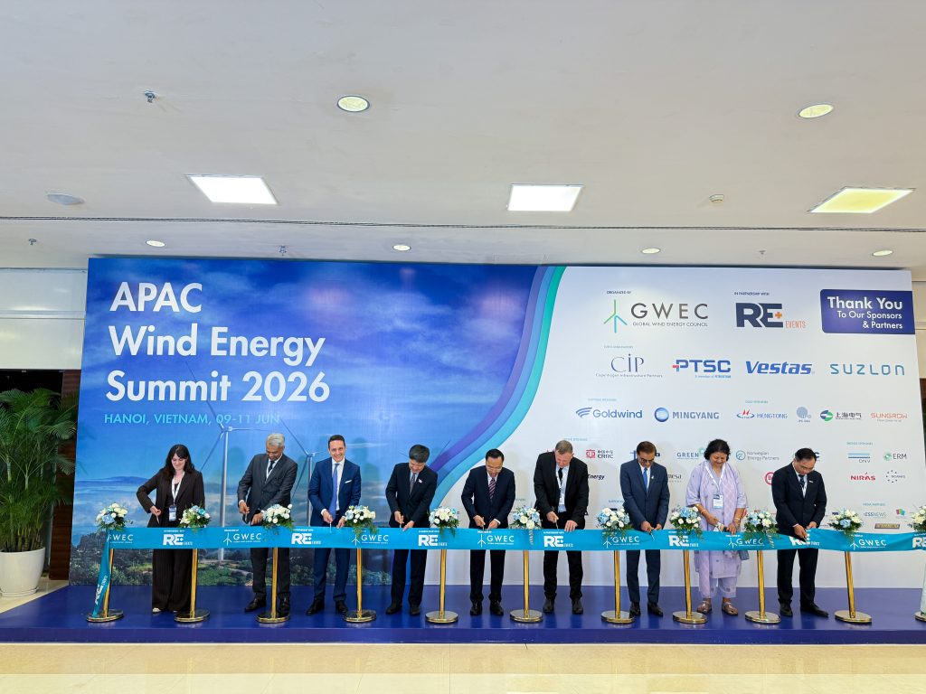 APAC Wind Energy Summit 2026 quy tụ các doanh nghiệp, chuyên gia và nhà đầu tư hàng đầu, thúc đẩy hợp tác trong chuỗi giá trị điện gió và năng lượng tái tạo.