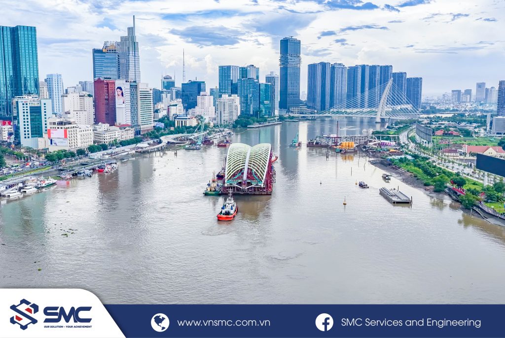 Hành trình đường thủy khoảng 124 km từ Nhà máy Đại Dũng, KCN Đông Xuyên đến Bến Bạch Đằng, TP.HCM, trong hai ngày 18–19/10/2026.